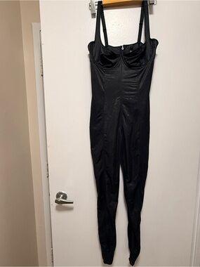 SKIMS Black Sleek Glissenette Catsuit